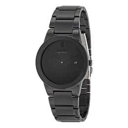 Citizen Axiom Eco Drive Black Dial Black Ion-plated Mens Watch au1065-58e