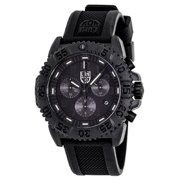 Luminox Navy Seal Colormark Blackout Chronograph Quartz Black Dial Mens Watch xs.3081.bo.f