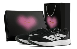 Adidas Дурам rc амортизация, износостойкие низкие кроссовки для тренировок, спринта и бега unisex silver white black id2704(team529-银狐-爱心礼盒) | silver white black