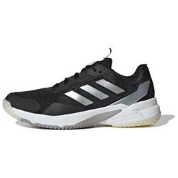 Adidas Женские кроссовки Crazyflight 6 для тренировок с амортизацией и вентиляцией низкие Black White hq4684 | black white