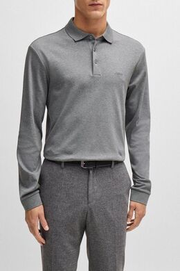 BOSS: Поло с длинным рукавом 