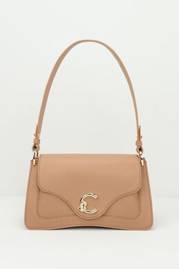 Coccinelle: Бежевая сумка 