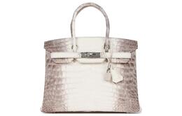 Hermes Сумка Birkin из крокодиловой кожи обычного размера женская бежевая 爱马仕h091501