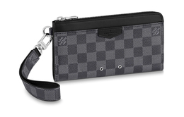 Zippy Canvas Клатч Держатель Карт Кошелек Обычный Мужской Серый Louis Vuitton n60379