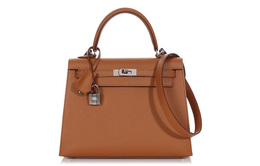Hermes Сумка Kelly Epsom Leather Kelly Bag женская 37 Gold Brown h038416ck37