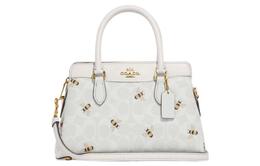 Coach Сумка через плечо Darcie из лакированного холста с гладкой кожей, женская средняя White ch517-imrfi