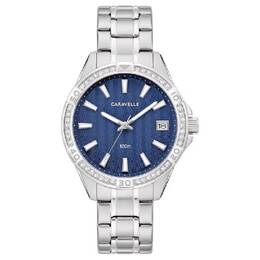 Bulova Aqualuxx Ladies Quartz Blue Dial Watch Model 43M122