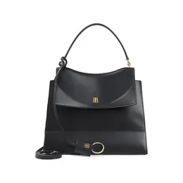Balenciaga-Black Nano Leather Shoulder Bag-Donna 53131709645140