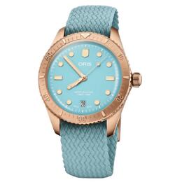 Oris Divers Blue Dial Ladies Watch 0731902Brs