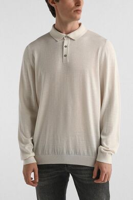 BOSS: Поло из шерсти 