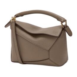 Мини-сумка кросс-боди через плечо для женщин из пазл-зернистой телячьей кожи taupe Loewe a510p88x60-3170