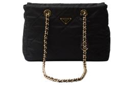 Prada Сумка-шоппер Re Edition Nylon Parachute, сумка среднего размера для женщин, черная 1bg529_2aos_f0002