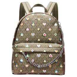 Michael Kors Слейтер рюкзак холщовый средний women's оливковый 35f5s04b6i-olive