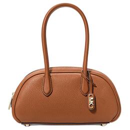 Michael Kors Маленькая женская сумка Pebble Leather коричневая 30t4g1us5t-luggage