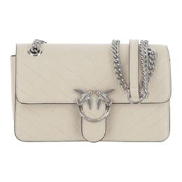 Pinko Сумка кроссбоди LOVE Series Calfskin, мини-сумка через плечо женская кремово-белая 106173-a2jc-z14e