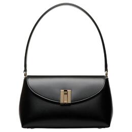 Bally Сумка из зернистой телячьей кожи маленькая женская черная 6308511