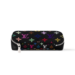 Louis Vuitton Сумка для очков X Takashi Murakami Monogram Multicolor черная разноцветная gi1287