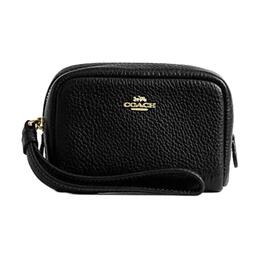 Coach Клатч на запястье из коровьей кожи обычный женский black cw906-imblk