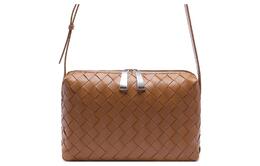 Bottega Veneta Женская коричневая сумка через плечо из овчины 597329vcpp12596