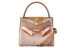 Tory Burch Сумка Lee Radziwill мини женская розовая из коровьей кожи маленькая квадратная 152432-650