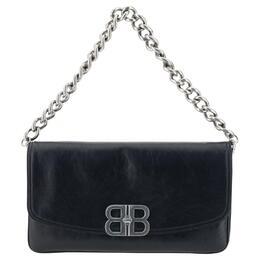 Balenciaga Женская черная кожаная сумка через плечо One Shoulder 7485962abfj1000