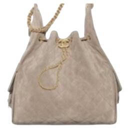 Chanel Сумка через плечо из замши Vintage Gold Metal, средний размер, для женщин, темно-серый as5311-b18799-nacaa