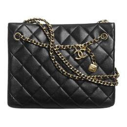 Chanel Полированный ламбскин наплечная сумка small women's black as5743-b21561-94305