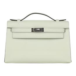 Hermes Мини Kelly поколения 1 из кожи Swift женская сумка Kelly 0S Vert Fizz Bubble Green h049417ck0s
