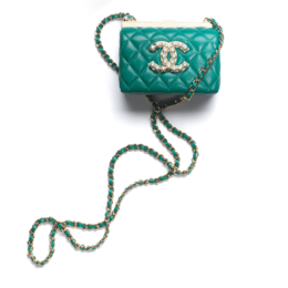 Chanel Сумка через плечо из овчины, женская зеленая кросс-боди ap3452-b13262-n5029