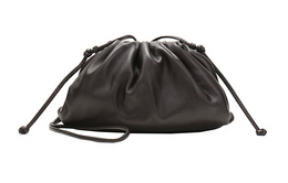 Bottega Veneta Сумка из коровьей кожи Cloud Bag через плечо мини женская черная candy color 585852-vcp40-2132