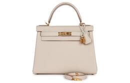 Hermes Сумка Kelly Togo Calfskin Kelly Bag Handbag Regular женская 10 Craie Milkshake White h027630cc10