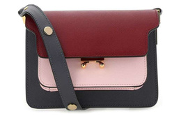 Marni Мини-сумка Trunk Calfskin Trunk, наплечная сумка, через плечо женская красная/розовая sbmps01u51lv520-z437n