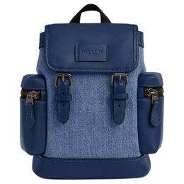 Coach Спринт мини-поясная сумка Pebble Texture Leather с телячьей кожей мужская Dark Blue cbf65-qbxr9