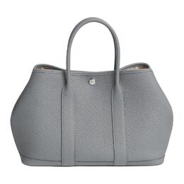 Сумка-торба Garden Party из телячьей кожи Negonda женская P0 Gris Pantin Puppet Gray Hermes h051568ckp0