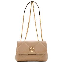 Tory Burch Кожаная сумка Kira Cow через плечо, обычная женская сумка бежевая 154706-251