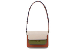 Marni Сумка через плечо из коровьей кожи, женская, светло-коричневая зеленая мультиколор sbmps01u51-lv520-z438b