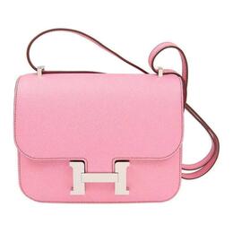 Hermes Сумка Constance Epsom Calfskin Kangkand, мини-сумка через плечо, женская, 5P Pink h056347ck5p