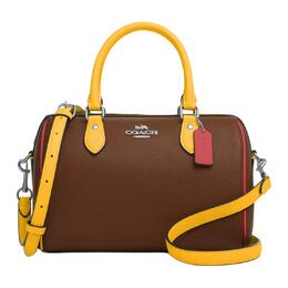 Coach Сумка кросс-боди Rowan Litchi Grain Leather средний размер женская седло Multicolor ct848-svl71 | basic set (bag+dust bag)