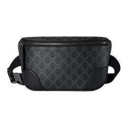 Gucci Сумка-пояс GG Emblem Coated Material Medium мужская black 821162-faed9-1000