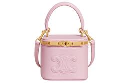 Celine Мини-сумка для женщин из гладкой телячьей кожи Cuir Triomphe светло-розовый красный 10j763dr8-24lp