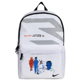 Nike Полиэстеровый рюкзак Regular Unisex White & Black & Gray n32433014gs-001(team378 f2 | figure print graffiti