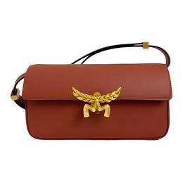 MCM Сумка через плечо из телячьей кожи, маленькая женская коричневая mwsesac06c7001