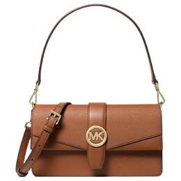 Michael Kors Сумка через плечо Greenwich из коровьей кожи средний размер женская коричневая 35s5ggrl2l-luggage