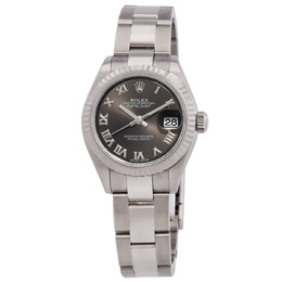 Rolex Lady Datejust Automatic Grey Dial Ladies Oyster Watch 279174gyro