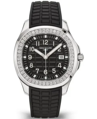 Authentic Patek Philippe Model 5267/200A-001 Aquanaut Black Dial Diamond Bezel Stainless Steel Unisex Watch (black, arb16013)