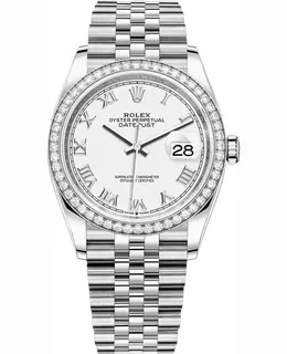 Rolex Datejust 36 White Gold & Diamonds - Model M126284RBR-0017
