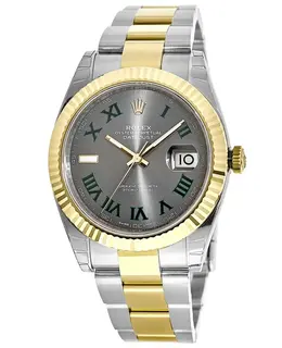 Rolex Datejust 41 Steel & Yellow Gold Slate Grey Dial Men's Watch m126333-0019