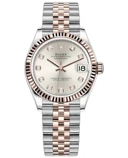 Rolex Datejust 31 Silver Diamond Dial Women's Watch m278271-0016