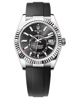 Rolex Sky-Dweller White Gold Black Dial Oysterflex Men's Watch m336239-0002