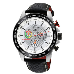 Gevril Scuderia Chronograph Tachymeter White Dial Mens Watch 9920
